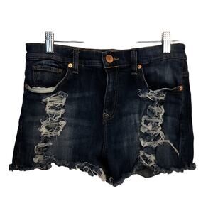 Express Distressed Jean Shorts, 6